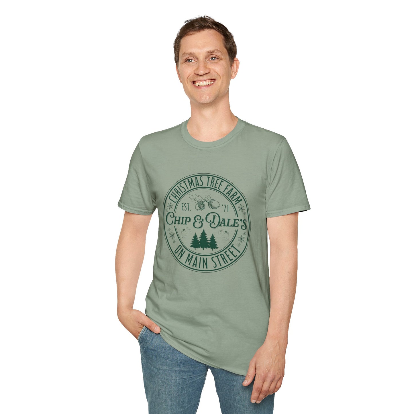 Unisex Softstyle T-Shirt - Christmas Tree Farm