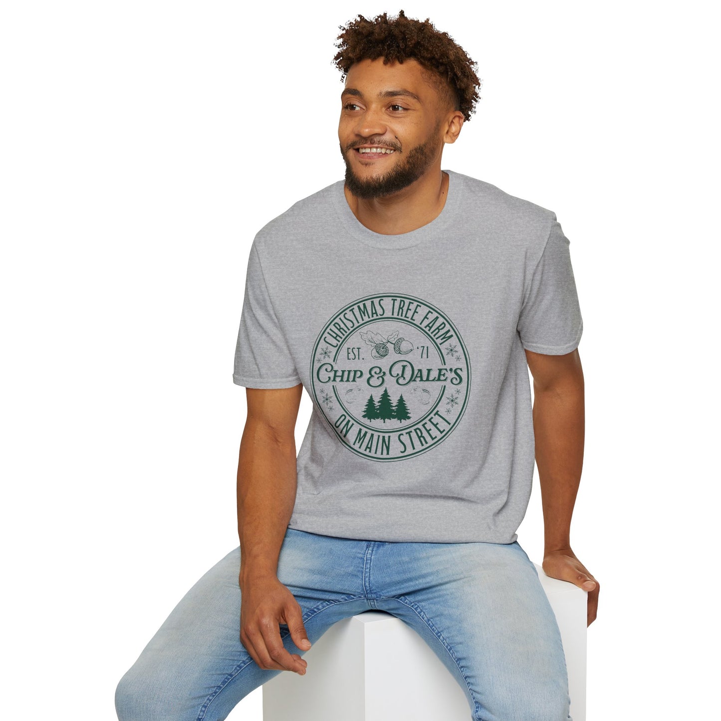 Unisex Softstyle T-Shirt - Christmas Tree Farm