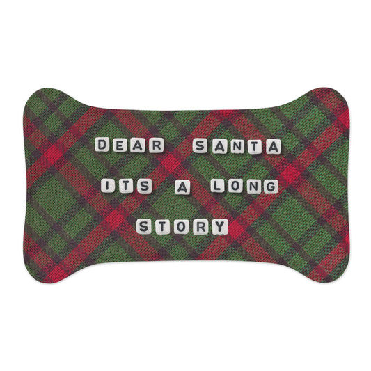 Pet Feeding Mat - Dear Santa