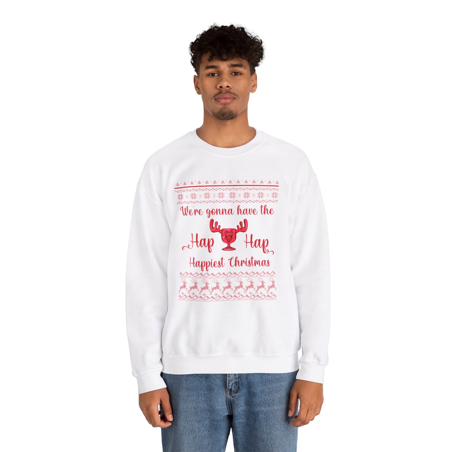 Crewneck - Hap Happiest (ships from Canada)