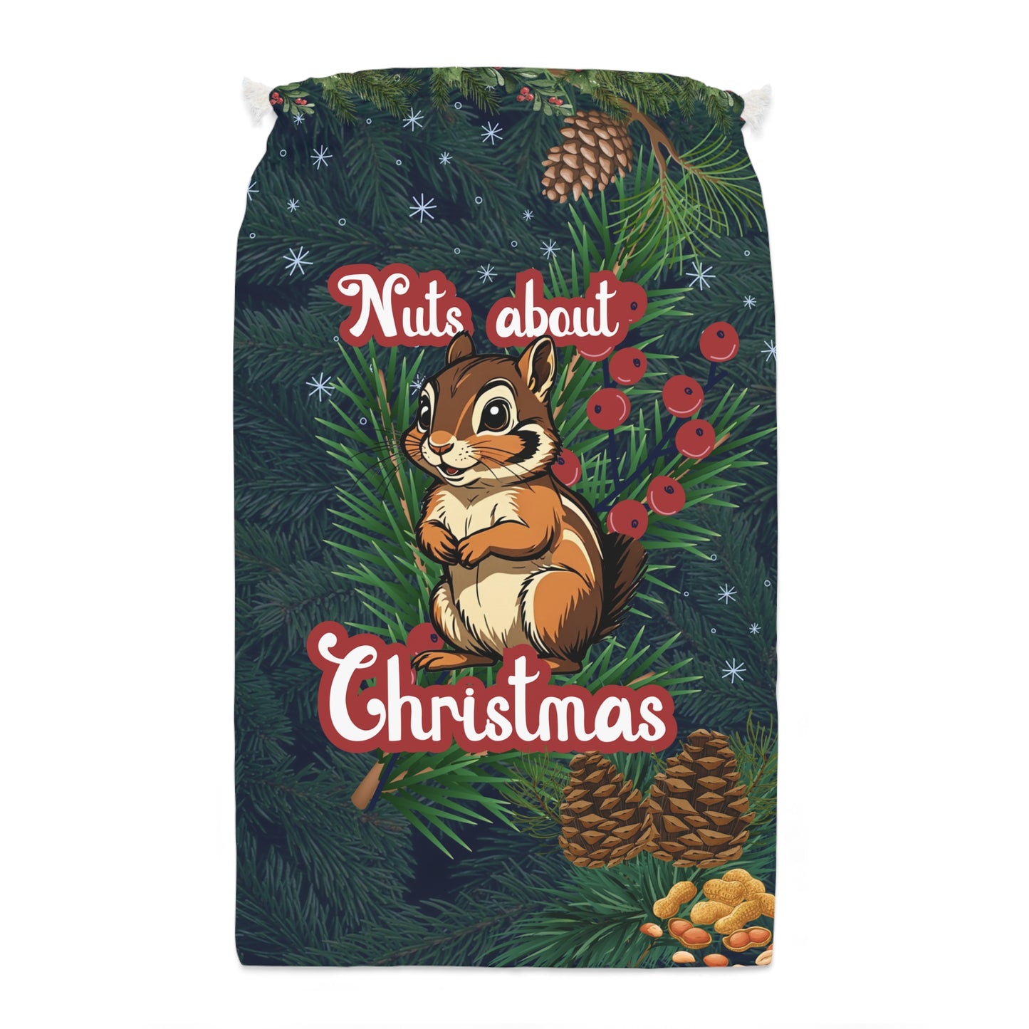 Gift Sack - Nuts About Christmas