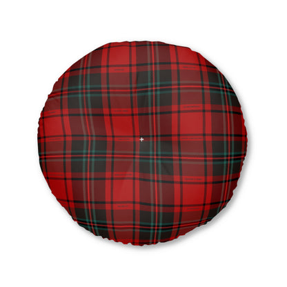 Tufted Floor Pillow - Merry Plaid