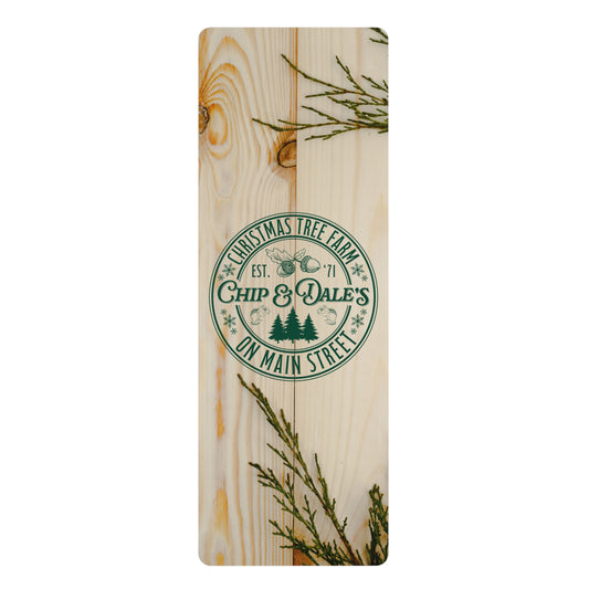 Non-Slip Yoga Mat - Christmas Tree Farm