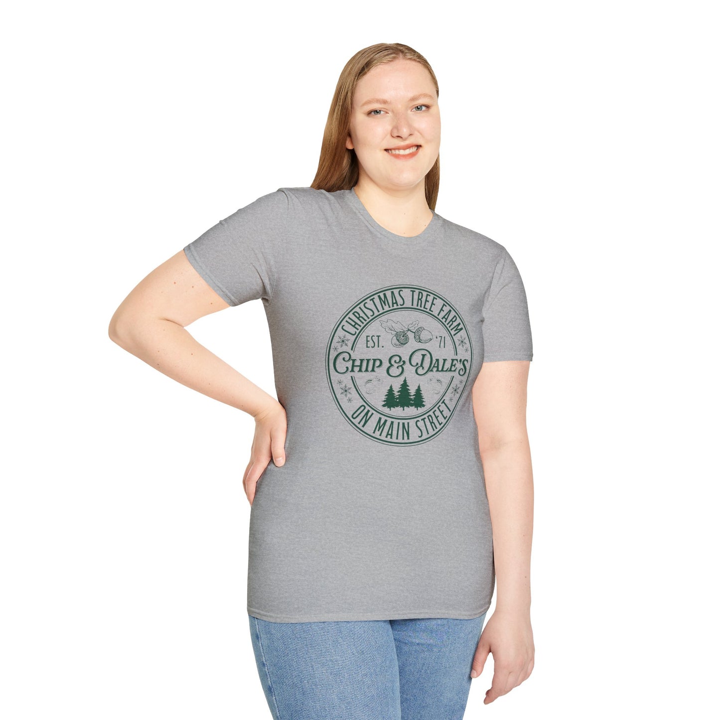 Unisex Softstyle T-Shirt - Christmas Tree Farm