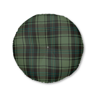 Tufted Floor Pillow - Small Town Plaid