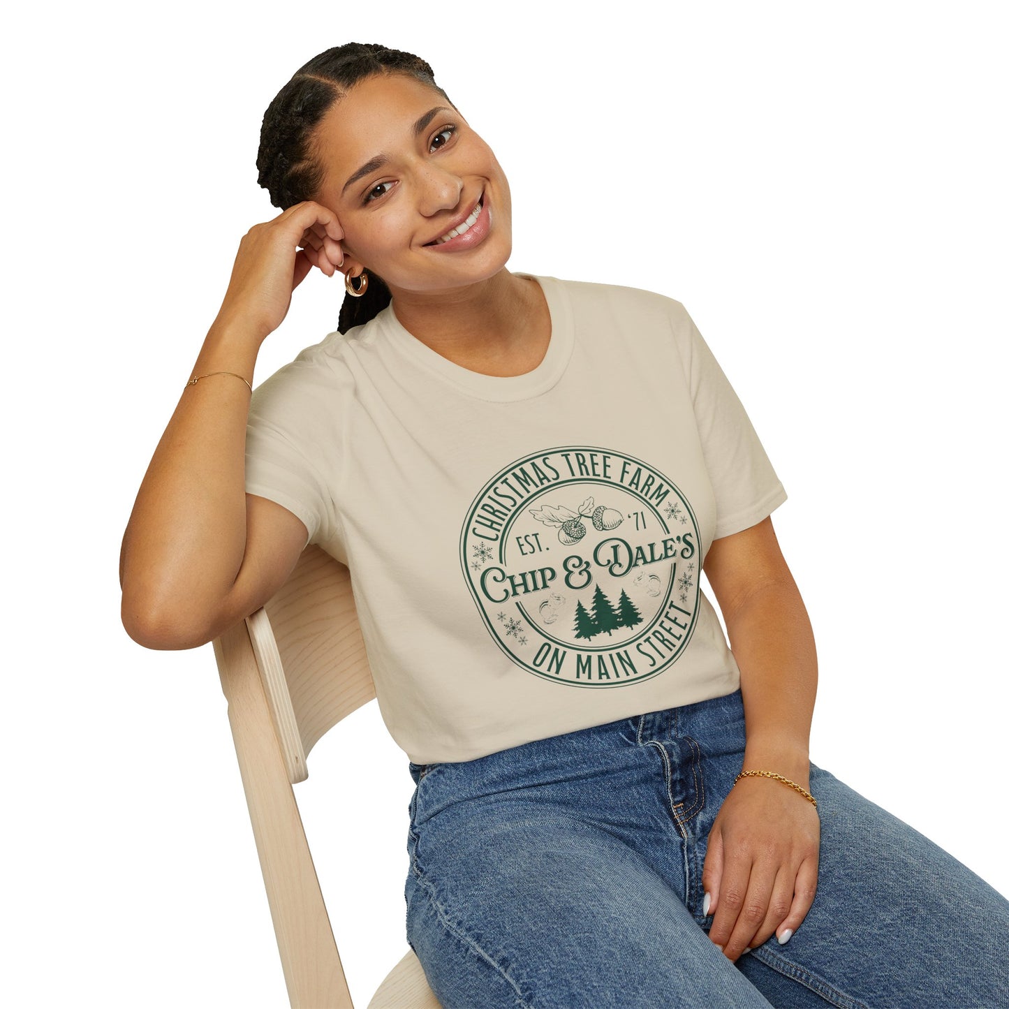 Unisex Softstyle T-Shirt - Christmas Tree Farm