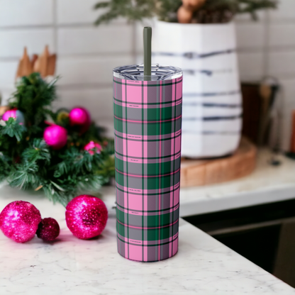 Skinny Tumbler - Rockin' Around Plaid