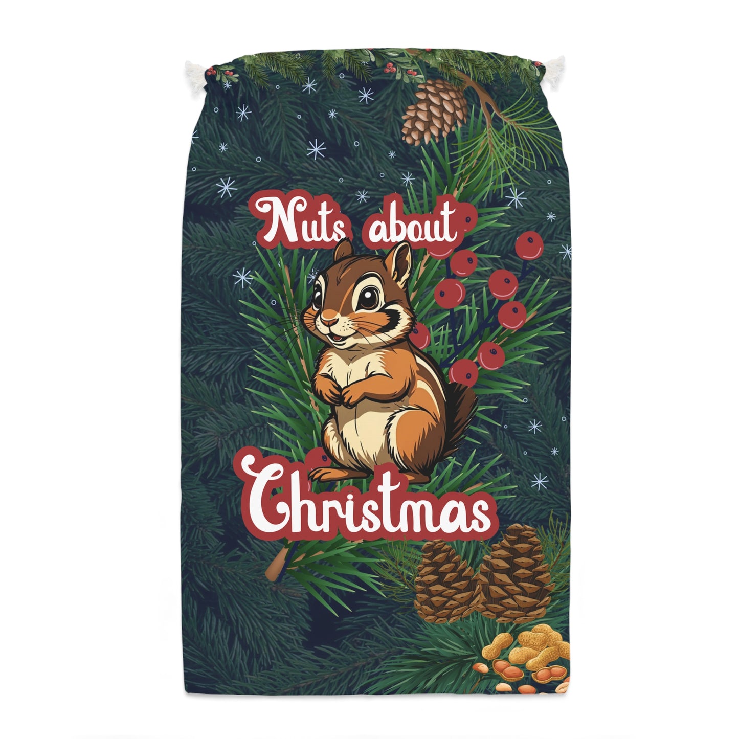 Gift Sack - Nuts About Christmas