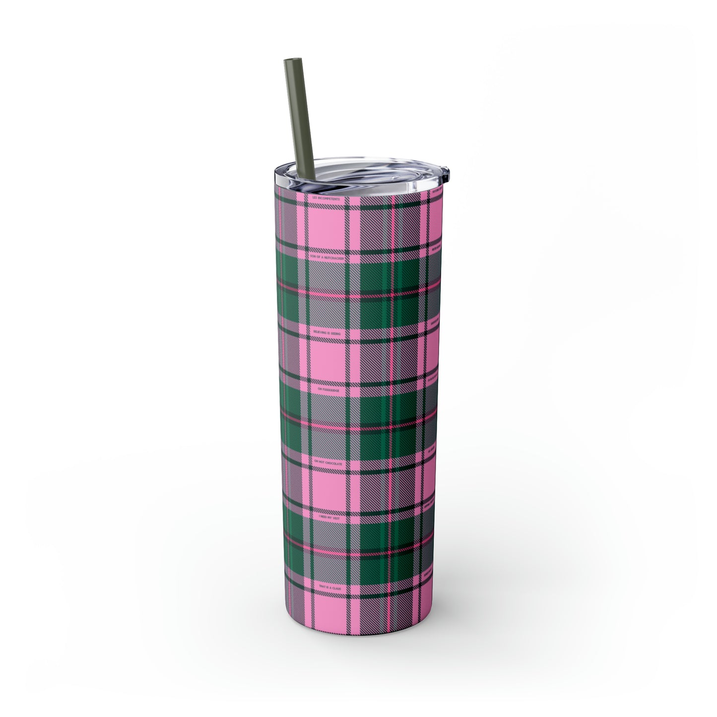 Skinny Tumbler - Rockin' Around Plaid