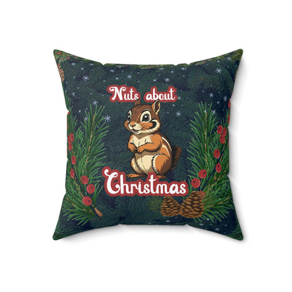 Throw Pillow - Nuts About Christmas