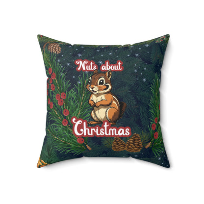 Throw Pillow - Nuts About Christmas