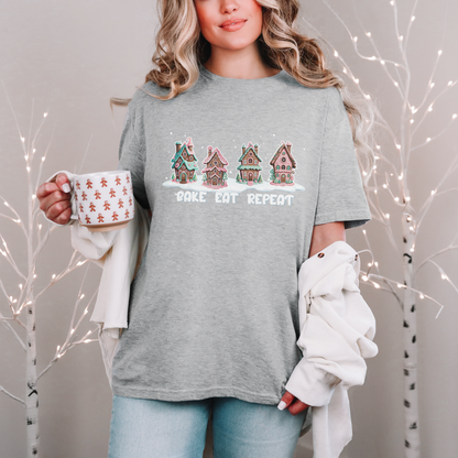 Unisex Softstyle T-Shirt - Bake Eat Repeat
