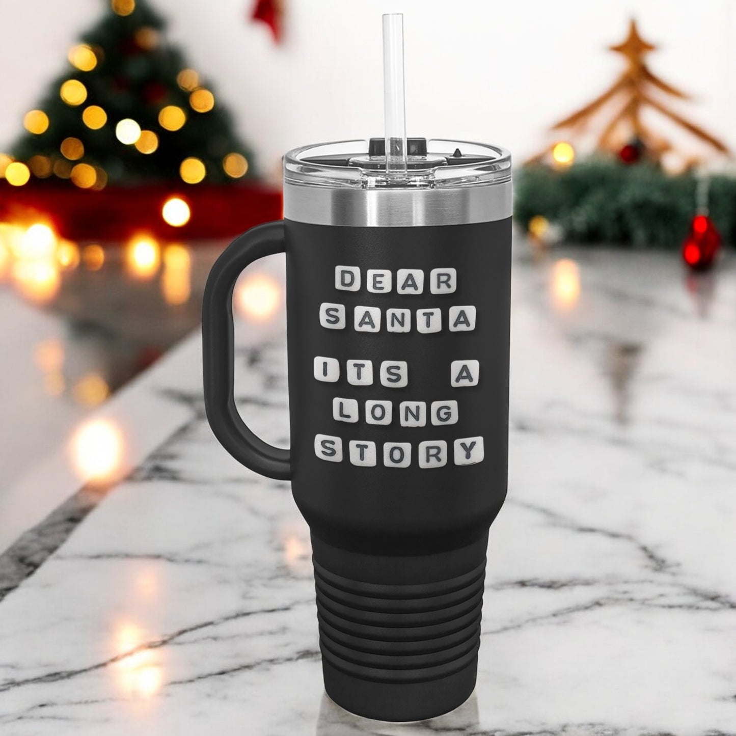 Large Insulated Tumbler - Dear Santa