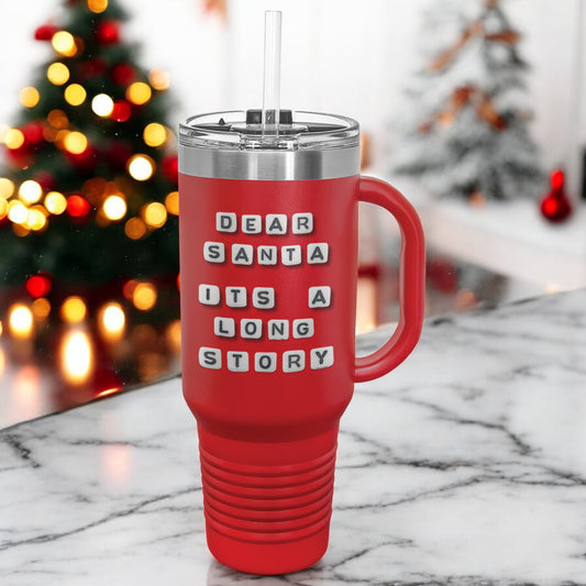 Large Insulated Tumbler - Dear Santa