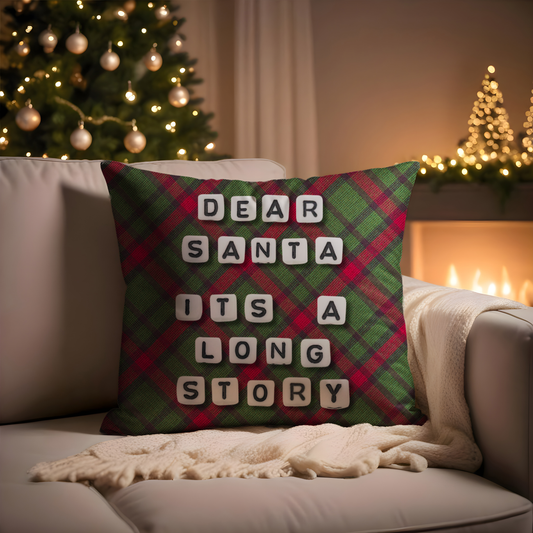 Throw Pillow - Dear Santa