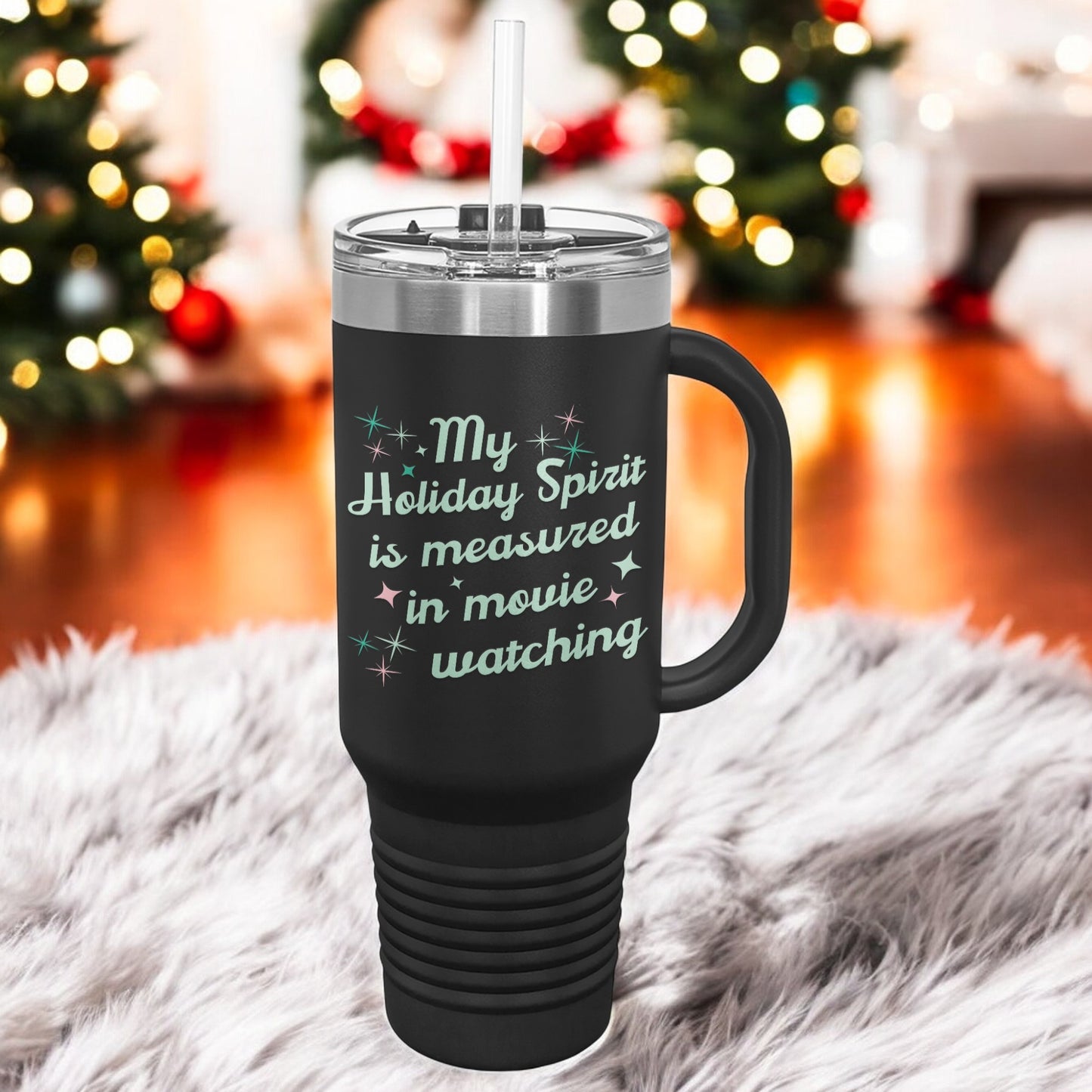 Large Insulated Tumbler - Holiday Spirit