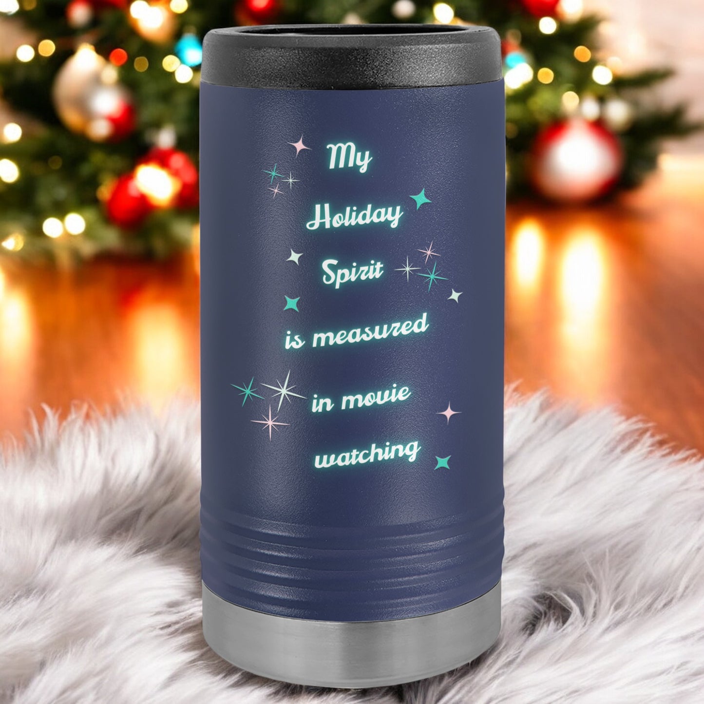 Slim Can Cooler - Holiday Spirit