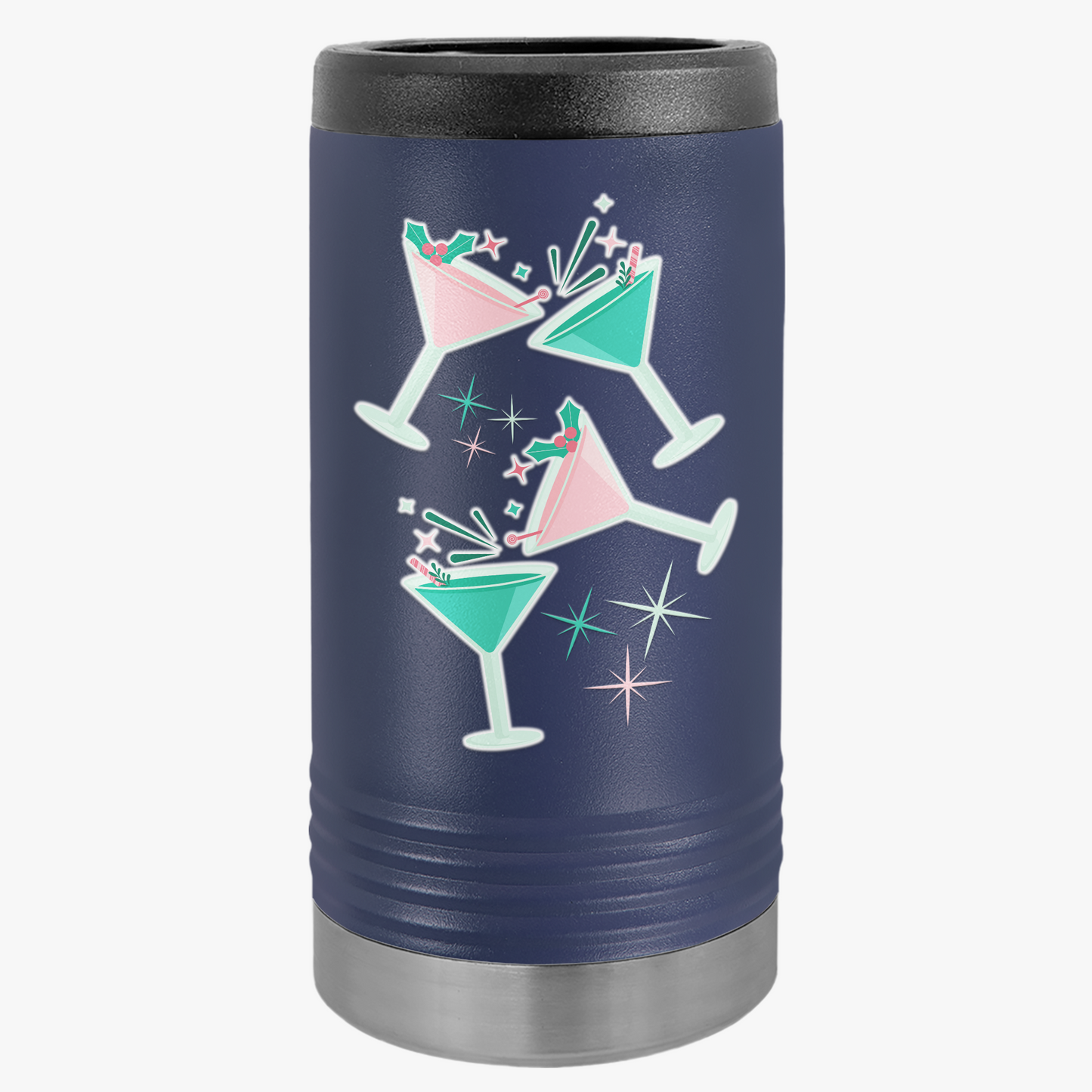 Slim Can Cooler - Holiday Spirit