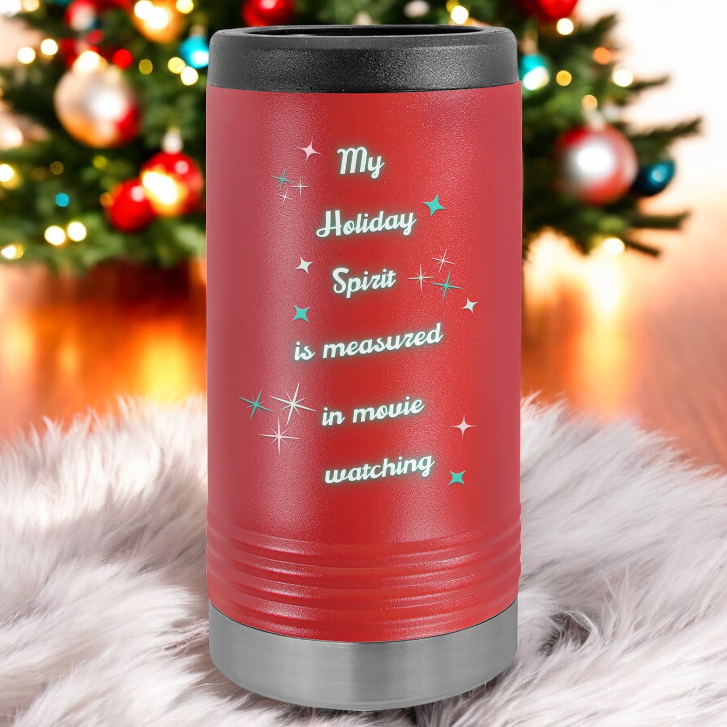 Slim Can Cooler - Holiday Spirit