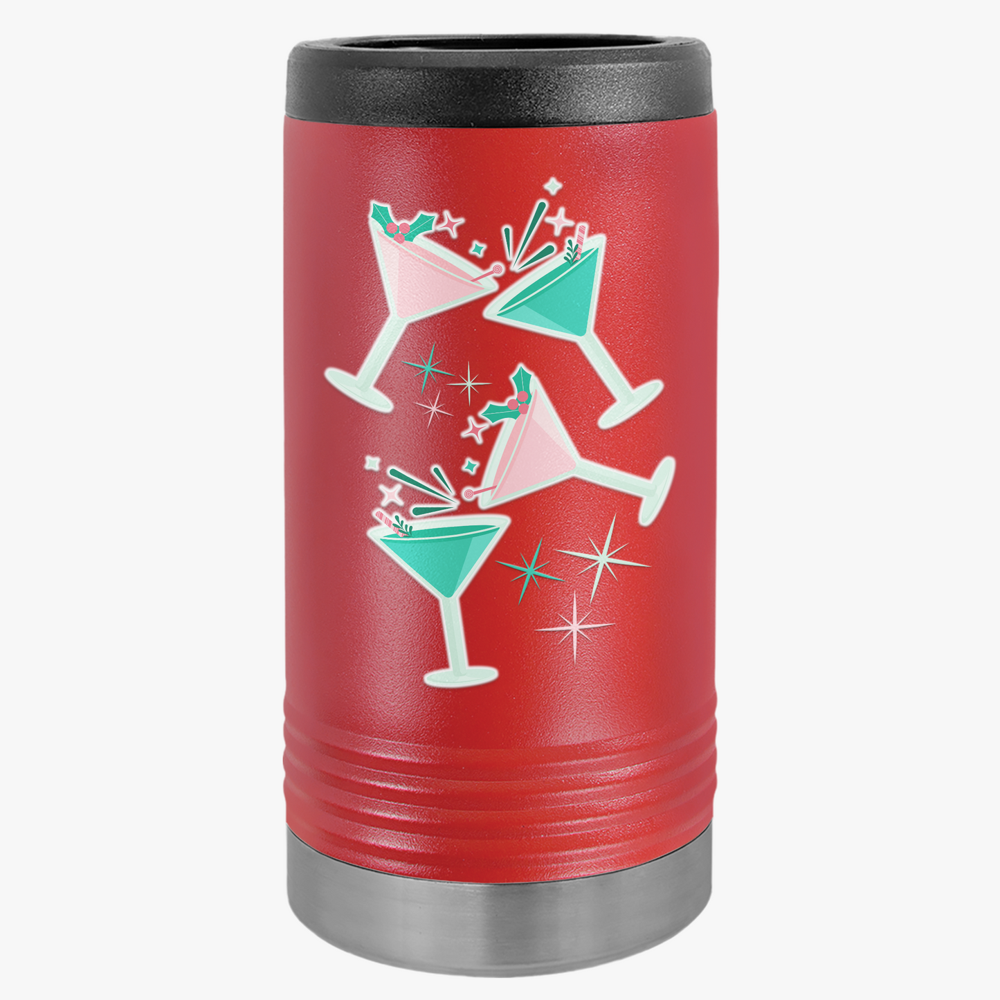 Slim Can Cooler - Holiday Spirit