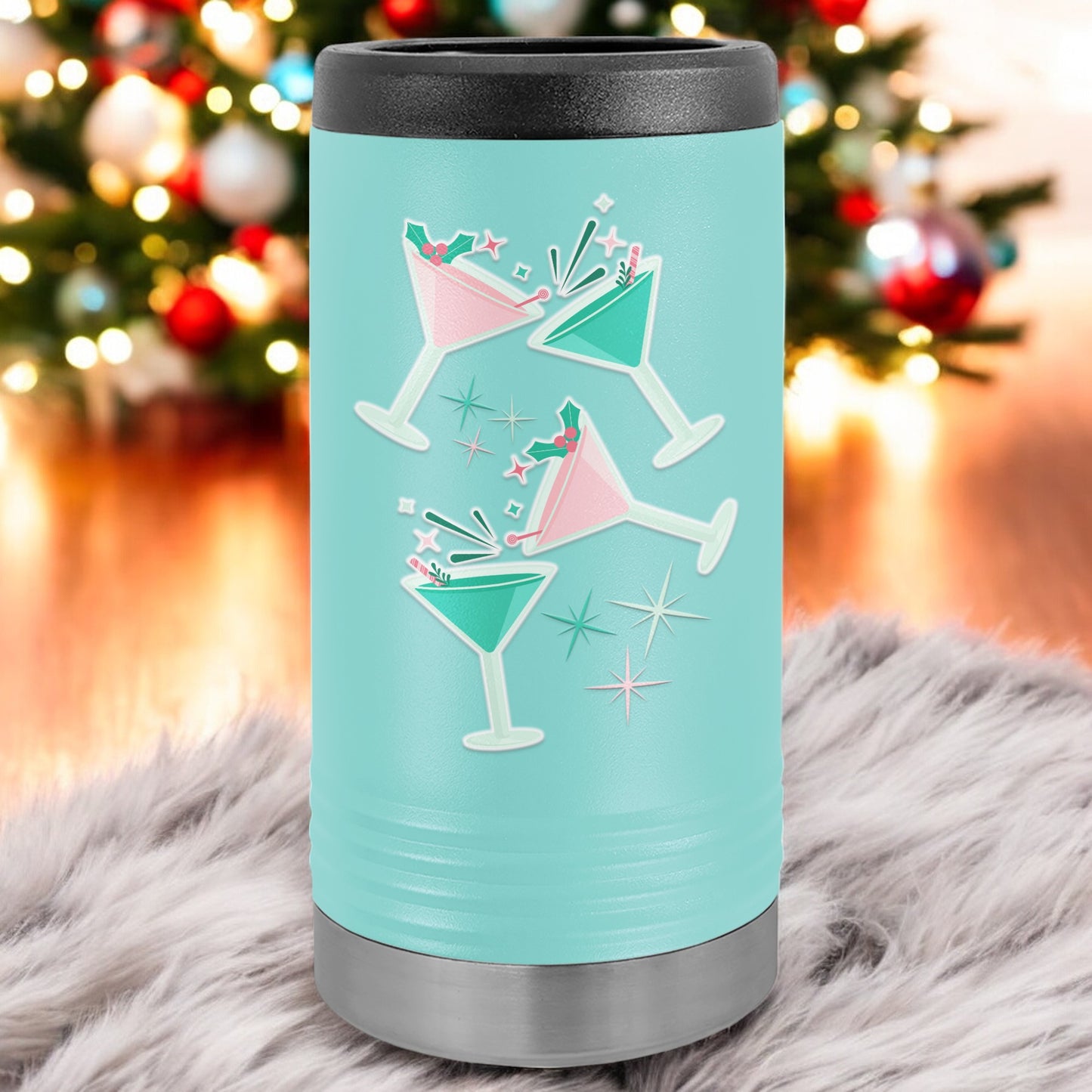 Slim Can Cooler - Holiday Spirit