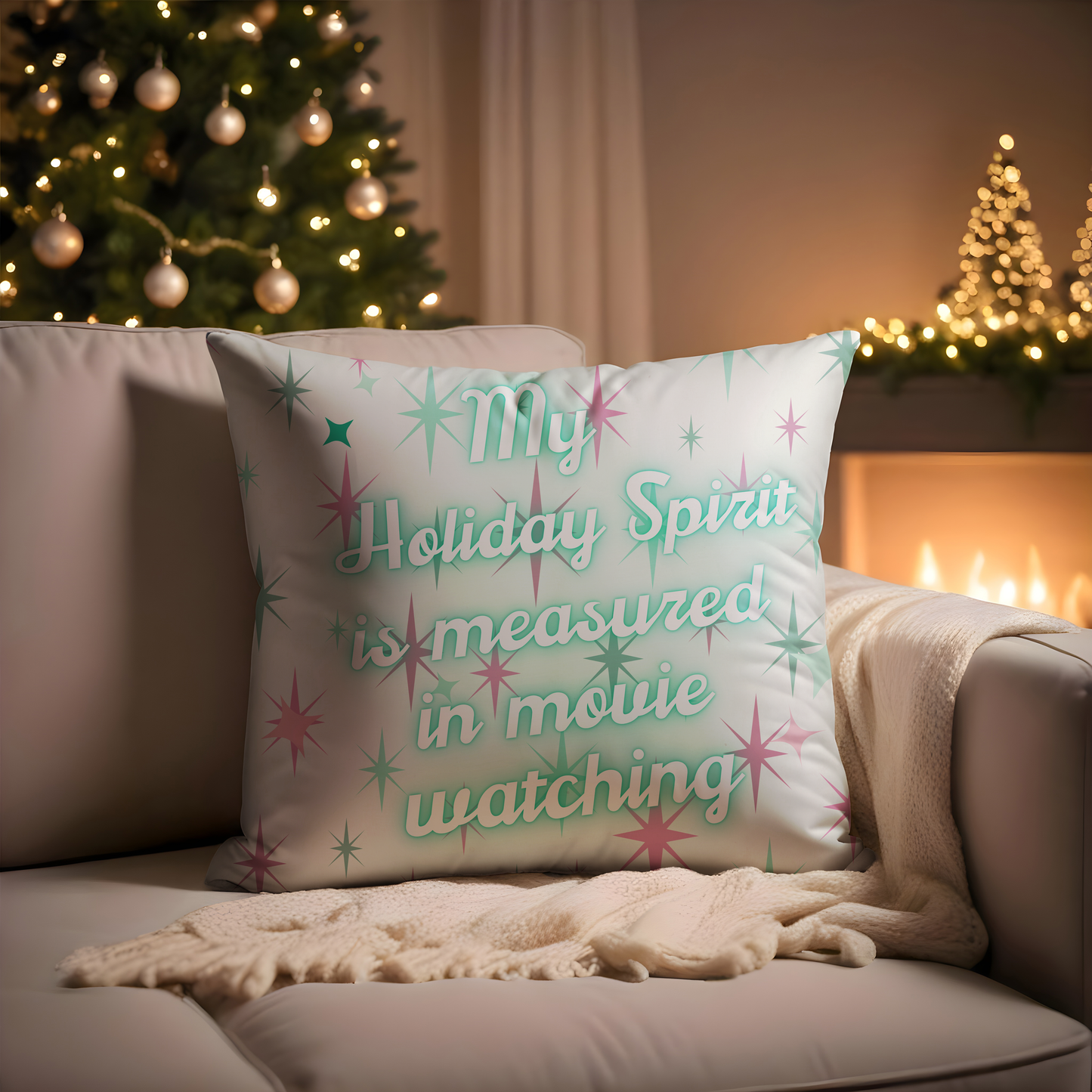 Throw Pillow - Holiday Spirit