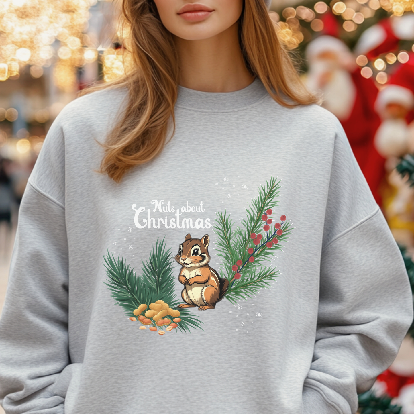 Crewneck - Nuts About Christmas (ships from Canada)