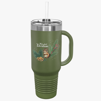 Large Insulated Tumbler - Nuts About Christmas