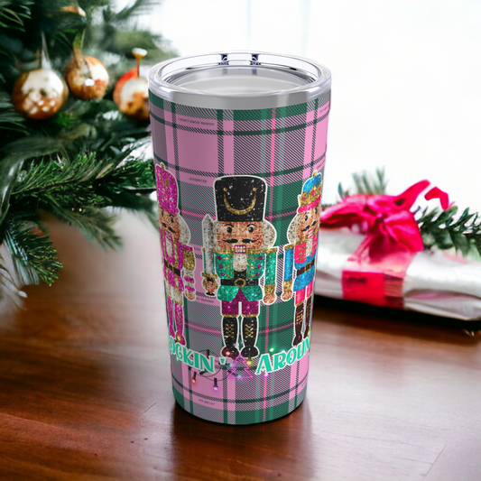 20oz Tumbler - Rockin' Around Plaid